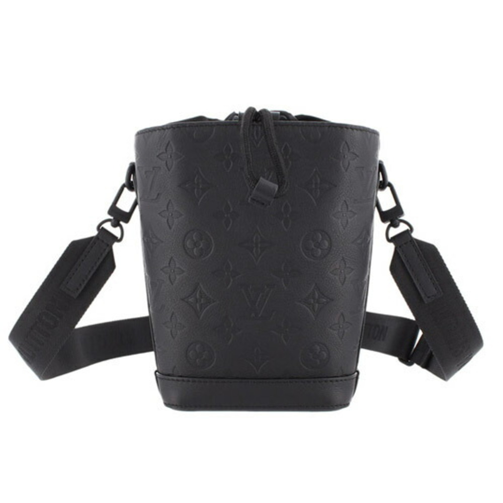 Louis Vuitton Monogram Shadow Noes Ring Shoulder Bag Black